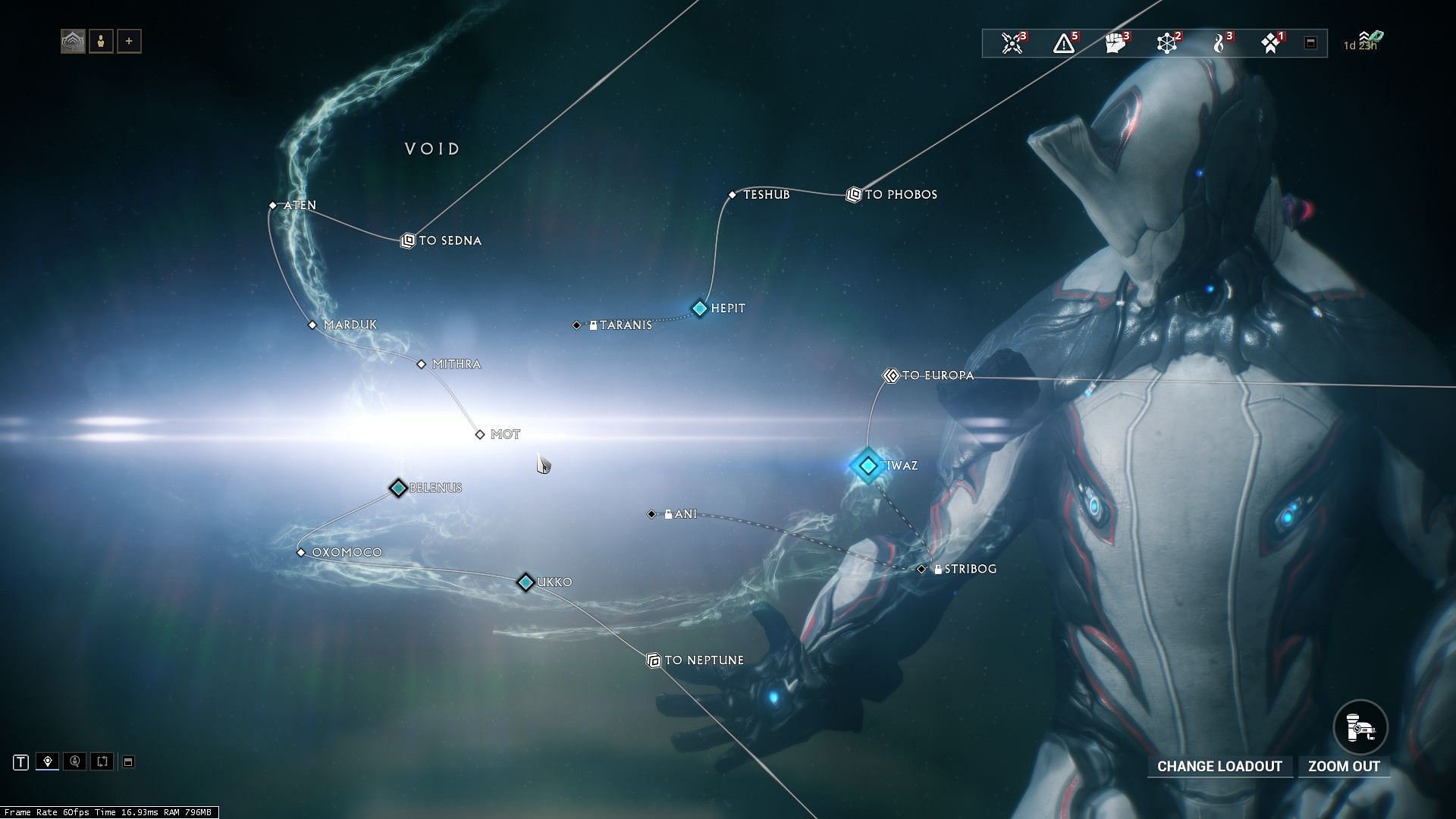 Void nodes in Warframe (Image via Digital Extremes)